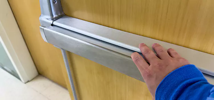 Installing a Push Bar on a Door Severn